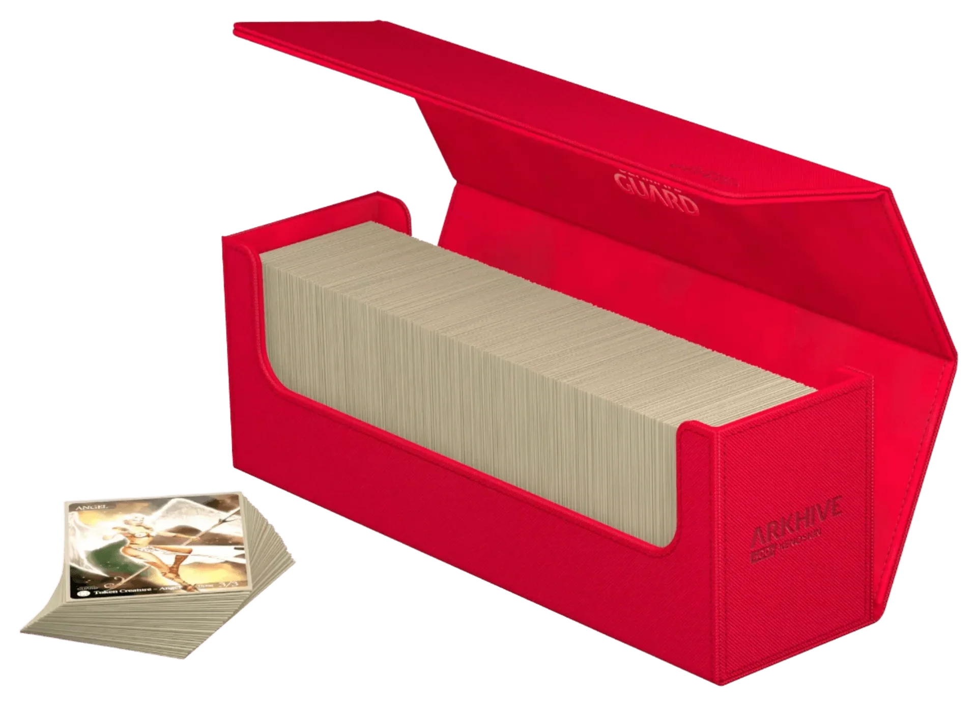 Ultimate Guard - Arkhive XenoSkin - 400+ Card Case - Monocolor Red