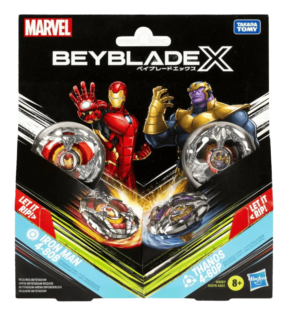 Beyblade X - Marvel - Iron Man 4-80B vs Thanos 4-60P