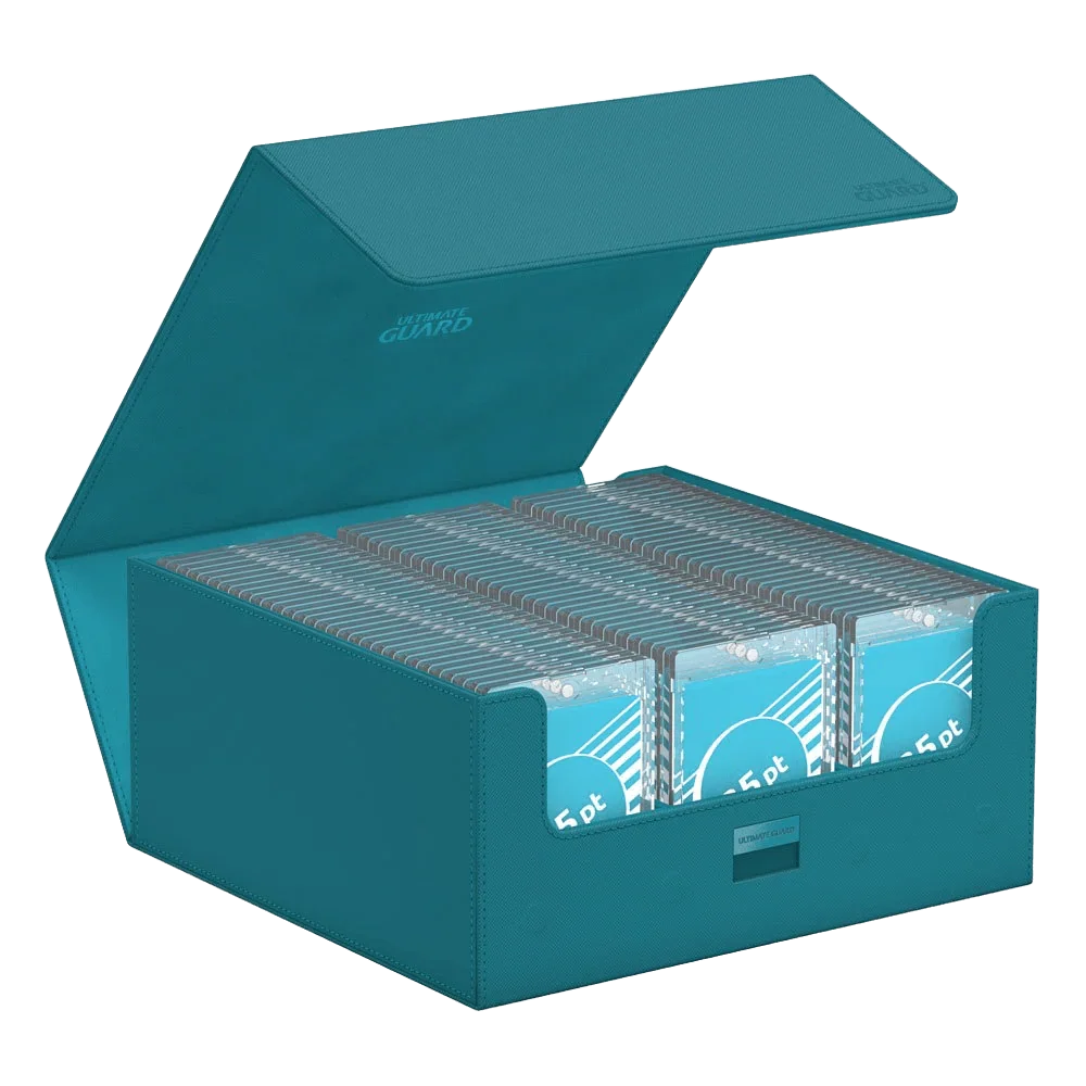 Ultimate Guard - Treasurehive XenoSkin - 90+ Magnetic Card Case - Monocolor Petrol