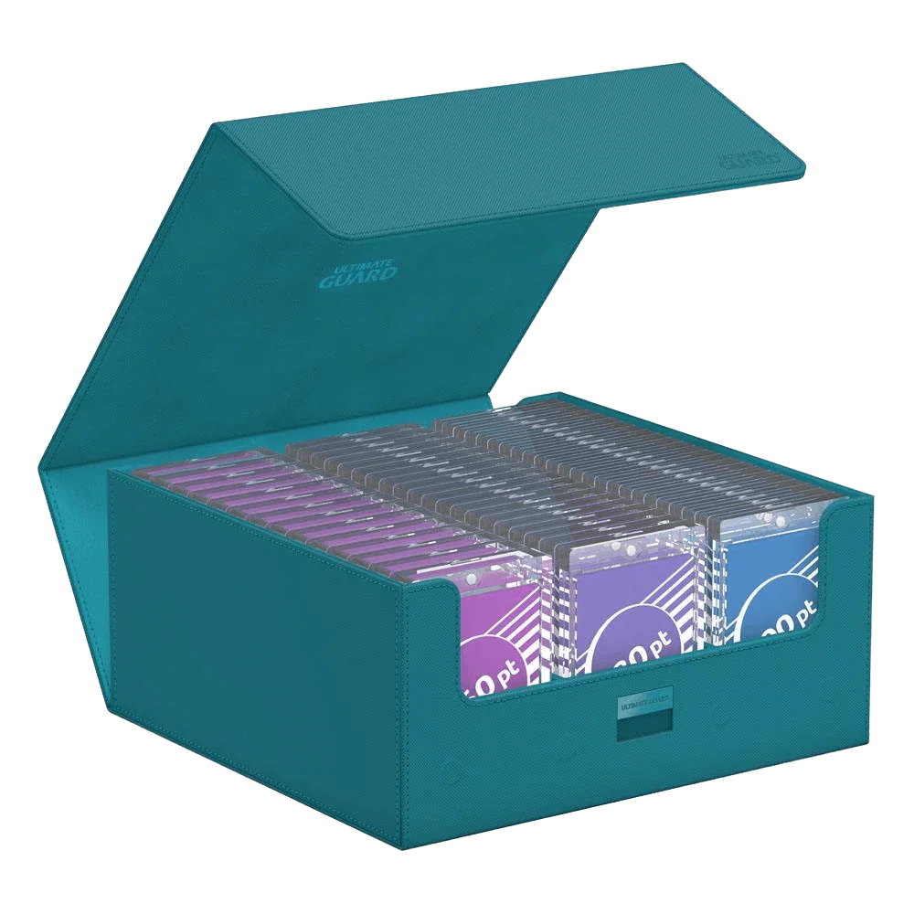 Ultimate Guard - Treasurehive XenoSkin - 90+ Magnetic Card Case - Monocolor Petrol