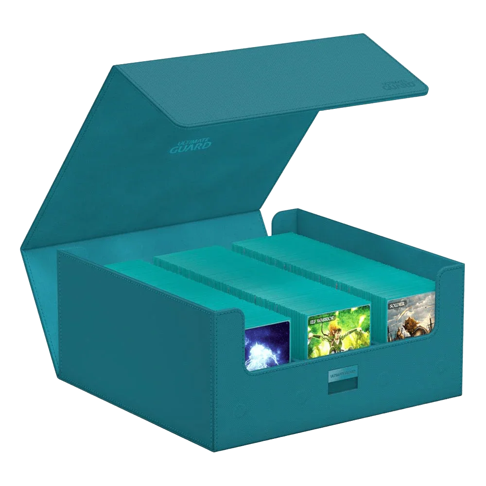 Ultimate Guard - Treasurehive XenoSkin - 90+ Magnetic Card Case - Monocolor Petrol