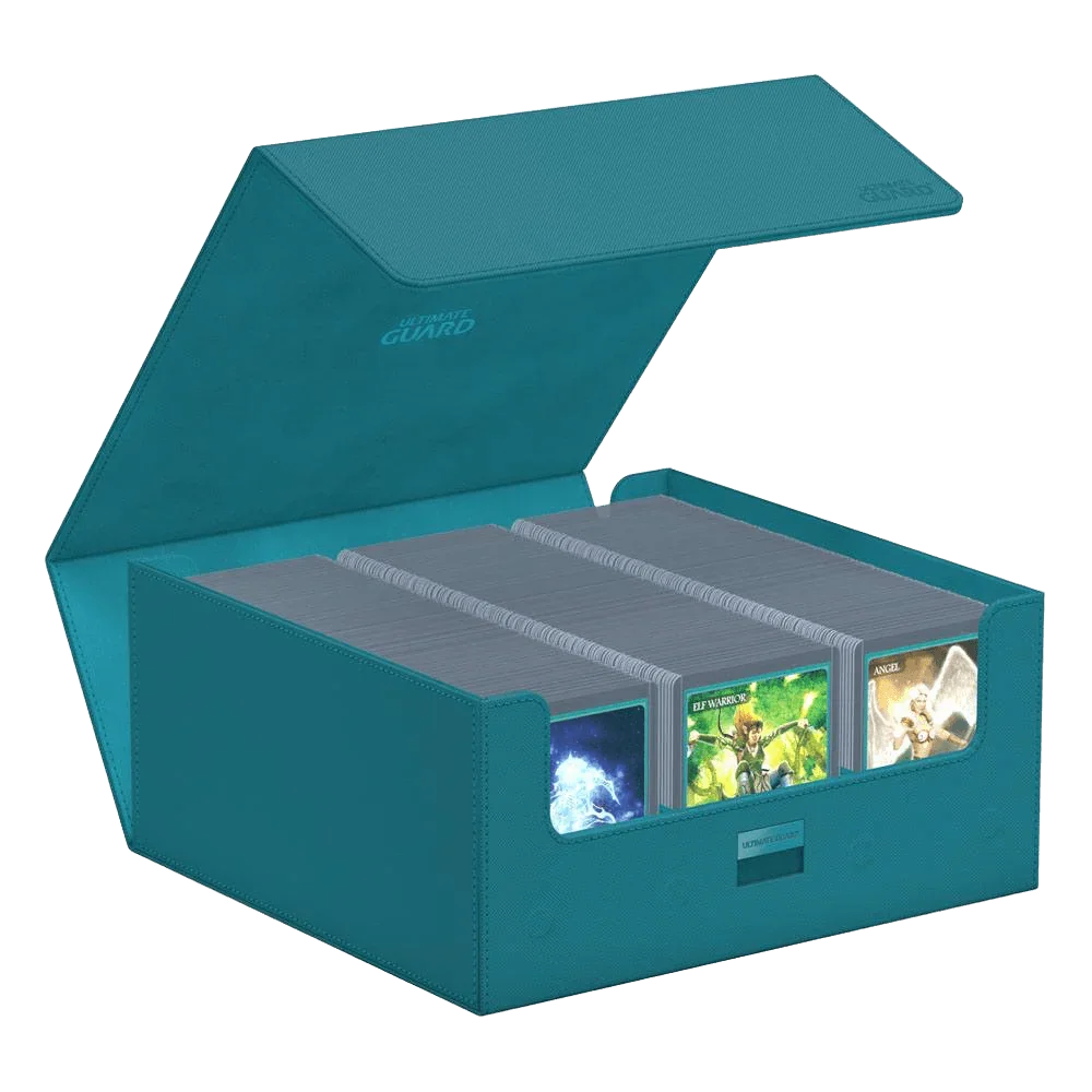 Ultimate Guard - Treasurehive XenoSkin - 90+ Magnetic Card Case - Monocolor Petrol