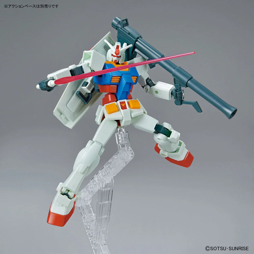 Bandai - Gunpla - EG 1/144 - Mobile Suit Gundam - RX-78-2 Gundam (Full Weapon Set)