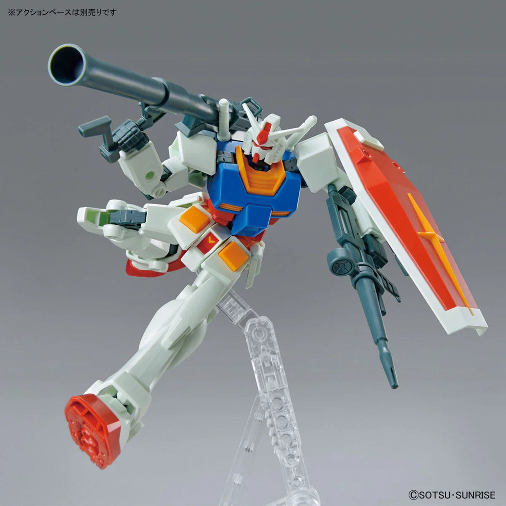 Bandai - Gunpla - EG 1/144 - Mobile Suit Gundam - RX-78-2 Gundam (Full Weapon Set)