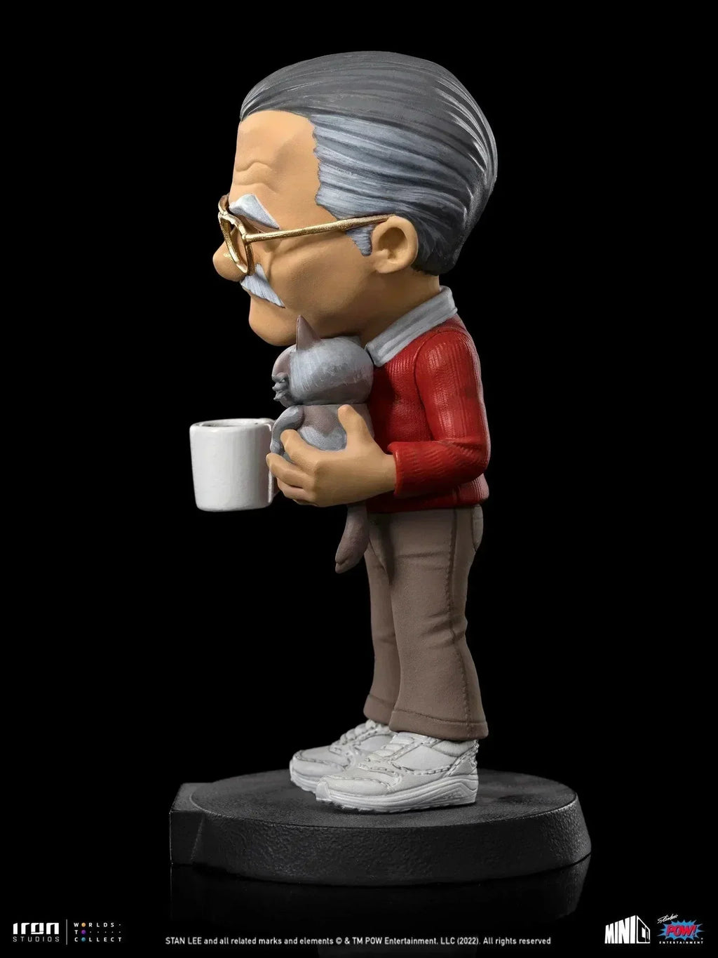 Iron Studios - Pow! Studios - Stan Lee with Grumpy Cat MiniCo Figure