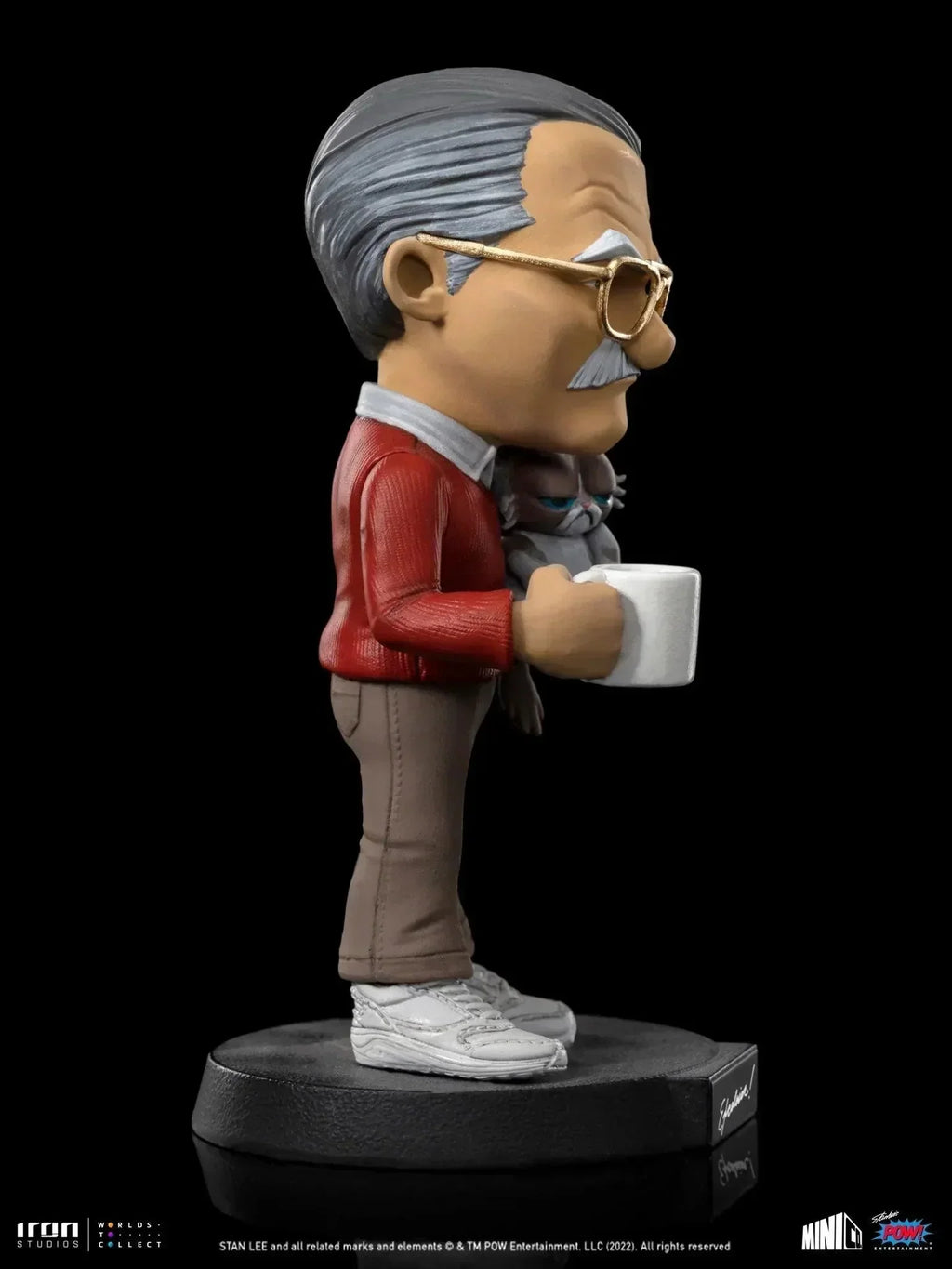 Iron Studios - Pow! Studios - Stan Lee with Grumpy Cat MiniCo Figure