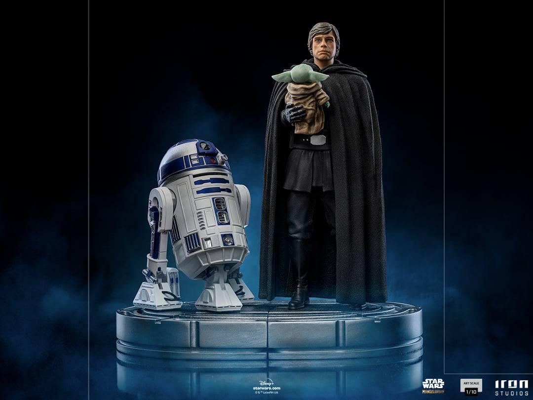 Iron Studios - The Mandalorian - Luke Skywalker & Grogu BDS Art Scale Statue 1/10