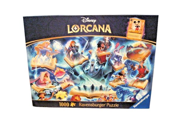 Disney Lorcana 1000Pc Ravensburger Puzzle Glimmers of the Realm Sapphire (PRE-SALE DECEMBER)
