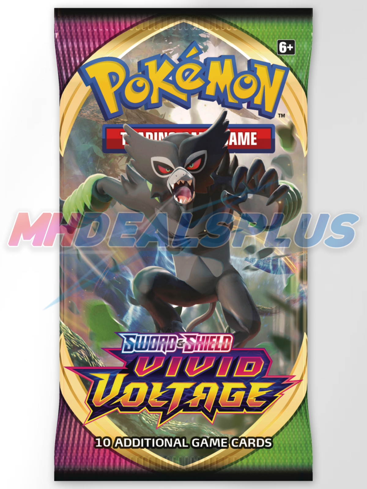 Pokemon TCG Sword & Shield Vivid Voltage Checklane Blister Sealed Case - 16 Blister Packs