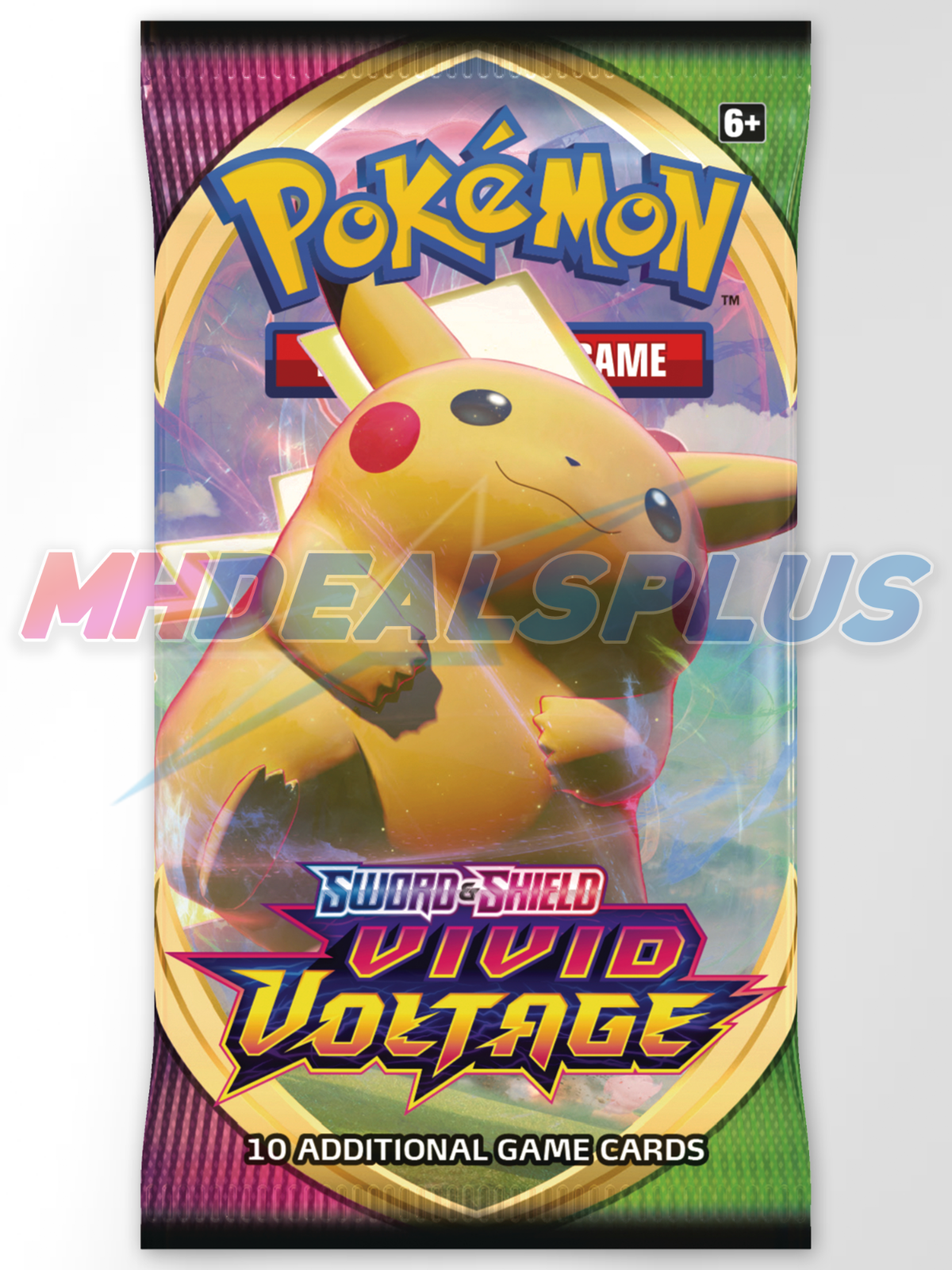 Pokemon TCG Sword & Shield Vivid Voltage 3-Pack Blister Sealed Case - 24 Blister Packs