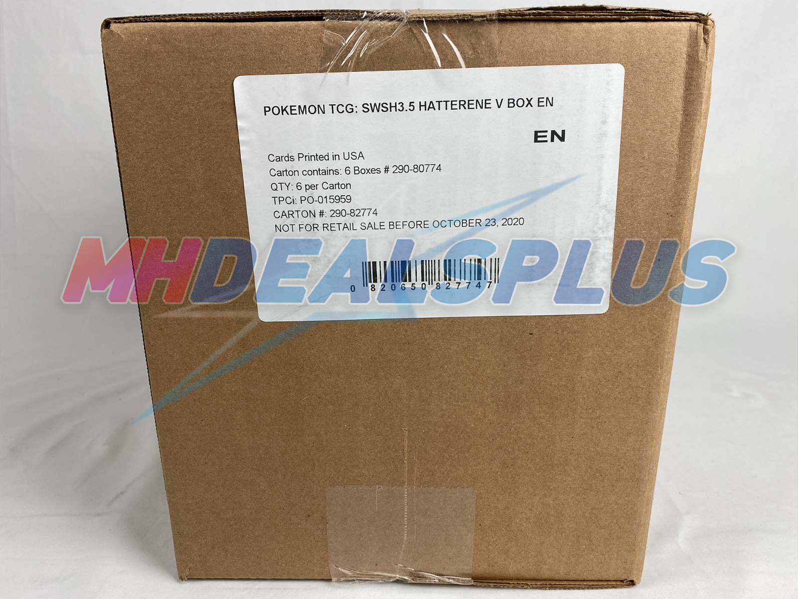 Pokemon TCG Champion's Path Hatterene V Collection Box Sealed Case - 6 Boxes