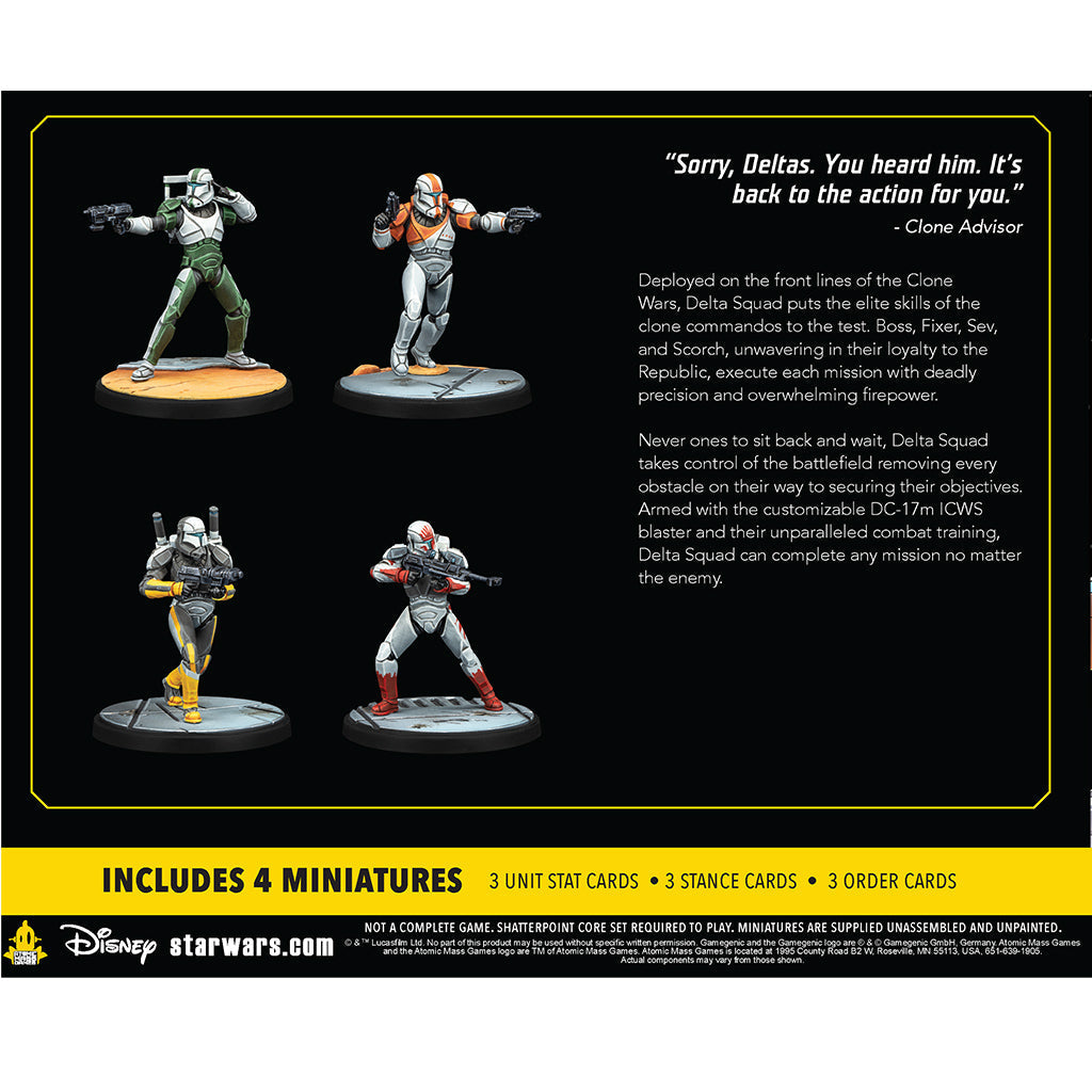 Star Wars: Shatterpoint - Delta Squad, Form Up Squad Pack