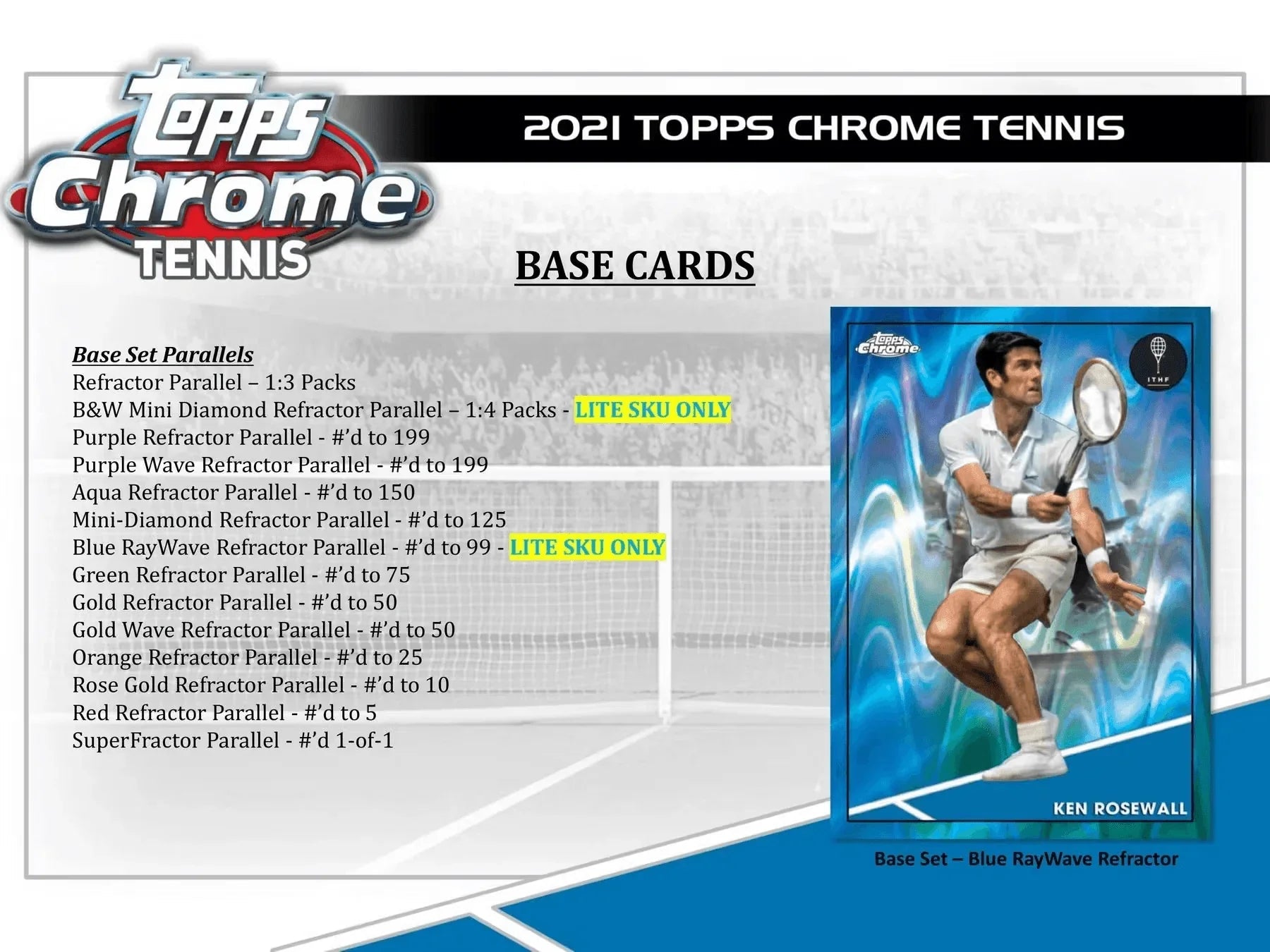 Topps - 2021 Chrome Tennis - Booster Pack